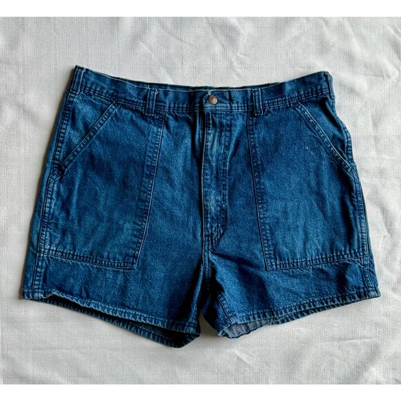 Vintage Caboose Women’s Denim Shorts High Rise 90s Made in USA Size 10 - Picture 1 of 13